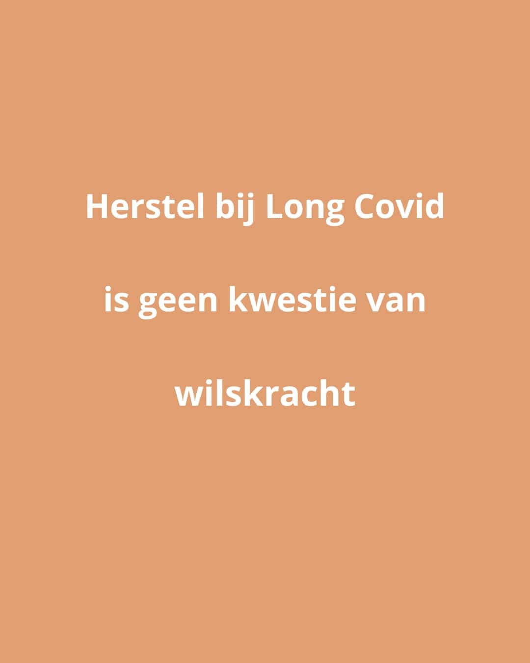 Long Covid: Geen kwestie van wilskracht, maar van spierfysiologie